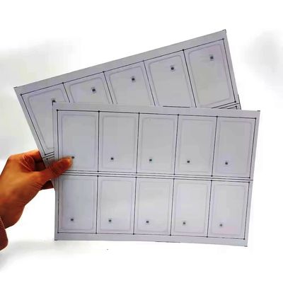 IC Fudad F08 チップ PVC RFID スマートカード インレイ / RFIDカードの生産のためのプレラムシート