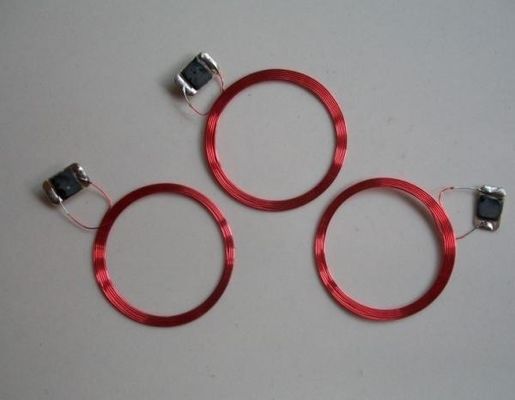 0.1mm 直径 赤または銀 RFIDインレイ 自己粘着カード アンテナ 銅線 MACW-1