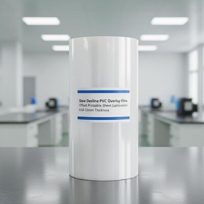 0.04-0.10mm厚さのオフセットプリント可能シートラミネーションのためのゆっくりと減少するPVCオーバーレイフィルム
