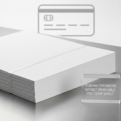 0.30mm 厚さ 銀行カード製造用のオフセット印刷可能なPVCコアシート