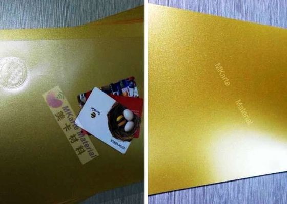プラスチック カード ラミネーションのためのポリ塩化ビニール シートを印刷する金色デジタル