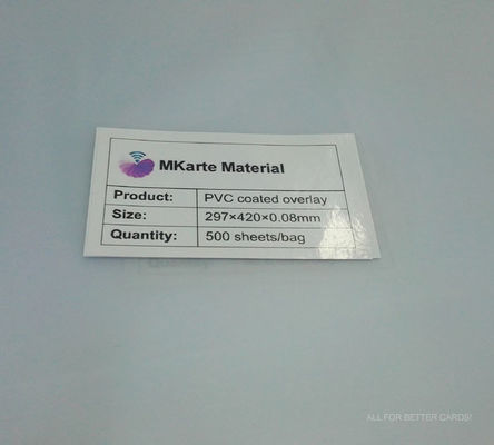 0.10mmポリ塩化ビニール カード材料の上塗を施してある上にあられたフィルムのバンク カードはデジタル/インクジェット/オフセットの印刷物を使用する