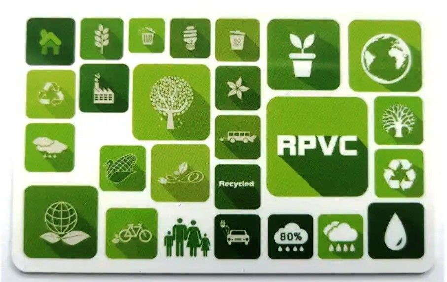 エコフレンドリー 0.3mm 白色 リサイクル印刷可能な PVC プラスチックシート スマットカードの生産