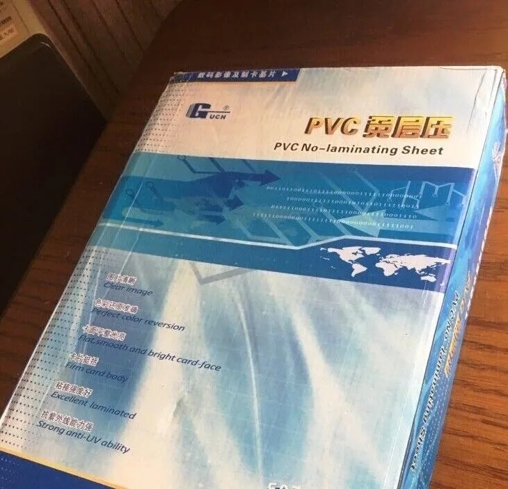 レーザー用耐久性のある非ラミネートインクジェットPVCシート プラスチックIDカード用インクジェット印刷プロジェクト
