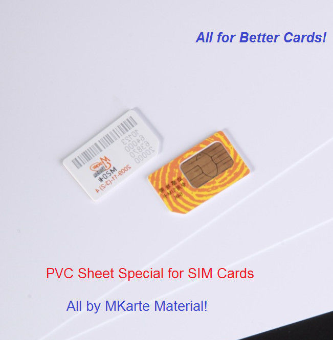SIMカード ボディ生産のための特別なシート材料ポリ塩化ビニール プラスチック シート